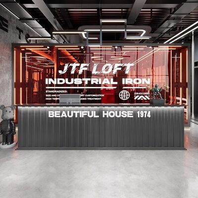 Buon prezzo Contenitore metallico Reception Industrial Gym Reception Customized in linea