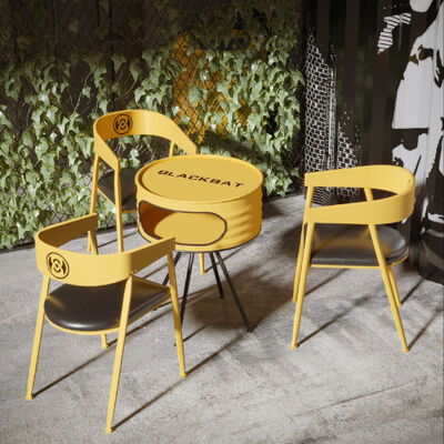 Goede prijs Buiten Olievat Meubilair Metalen Restaurant Cafe Tafels En Stoelen Industrieel online