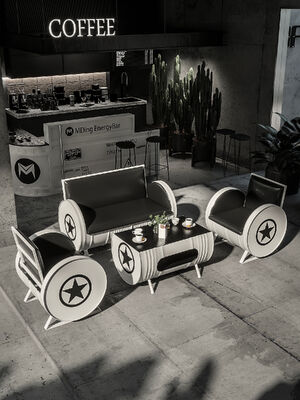 Guter Preis Handelsmöbel für Öltrommeln anpassbare Farbstreifen Möbelstücke Kompakt Online