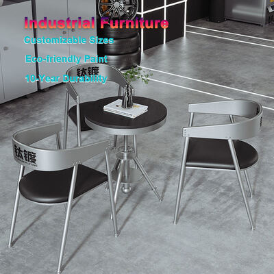 Bon prix Chaise de table à manger personnalisée ensemble de table et chaises en métal massif rustique en ligne