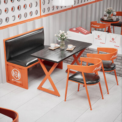 Bom preço Cadeira e mesa de metal sólido Retro mesa de jantar Cadeira de mesa para hotéis ao ar livre ginásios bares de café on-line