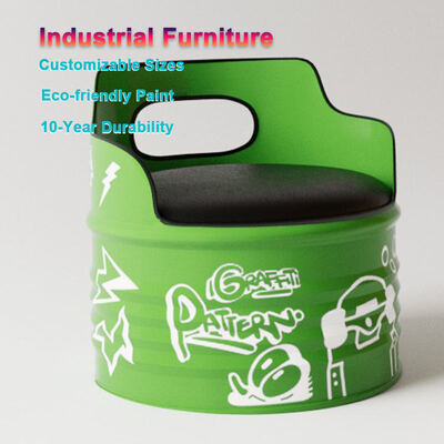 Good price Vintage Oil Drum Bar Stool Industrial Oil Barrel Sofa Durable online