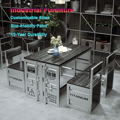 Bon prix Chaise de table en fer durable, taille personnalisée, tables et chaises industrielles pour les bars, maisons de thé en ligne