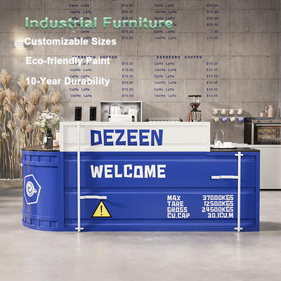 Good price Customized Industrial Style Reception Desk Outdoor Bar Reception Desk Functional online