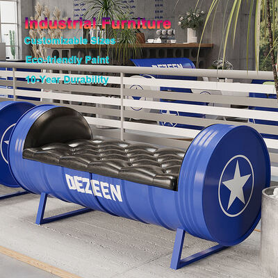 Good price Durable Iron Frame Metal Bench with Premium PU Leather and Compact Design for Coffee Shops and Restaurants online