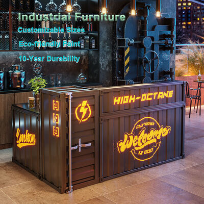 kwaliteit Aanpasbare ijzeren receptie met dubbele zitfunctie en compact ontwerp voor bars, hotels en huizen fabriek