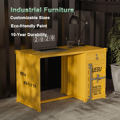 Good price Industrial Style Distressed Metal  Container Design Small Storage For Home Bar Hotel Bedroom Living Room online