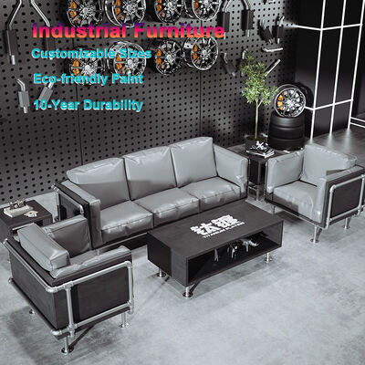 Kwaliteit Industriële Metalen Booth Sofa Set met 1 mm IJzeren Plaat en Hoge-Temperatuur Spuitverf Afwerking in Aanpasbare Kleuren fabriek